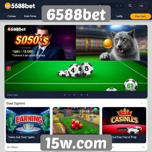 Visão geral dos jogos disponíveis no site 6588bet